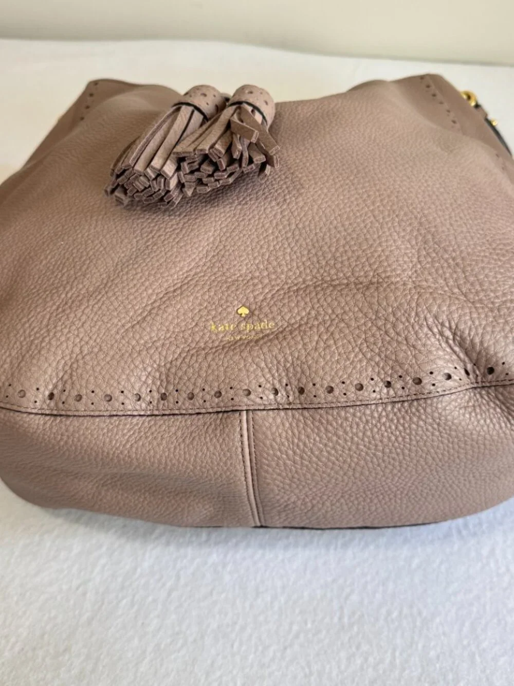 KATE SPADE New York NWOT Mauve James Street Mason Tassel Hobo Shoulder Bag